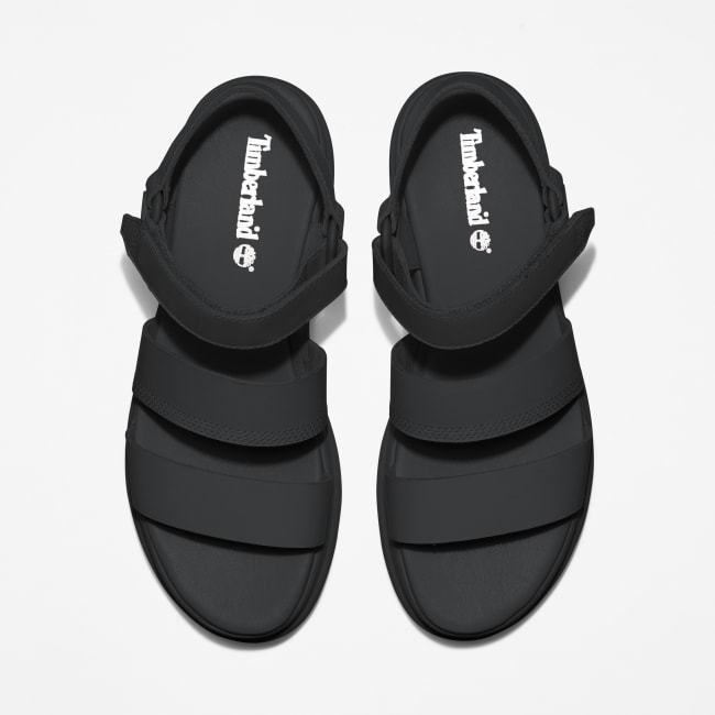 Sandalo a 3 Fasce London Vibe da Donna in colore                nero