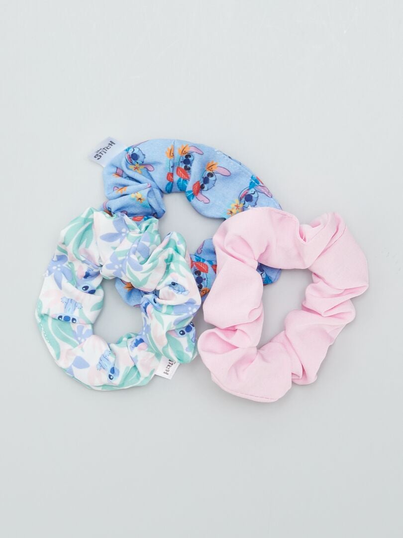 Zestaw 3 gumek do włosów „Stitch” – beżowy