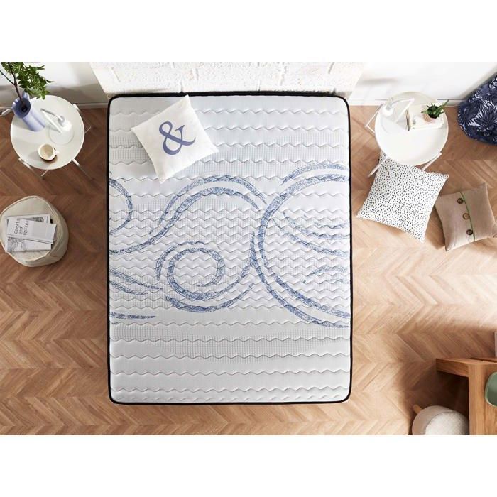 Perfect Dream Madras 90x190 cm - Adaptiv HR Memory Foam - 7 Zoner - Blå Latex - Optimal Komfort - Åndbar - Ergonomisk