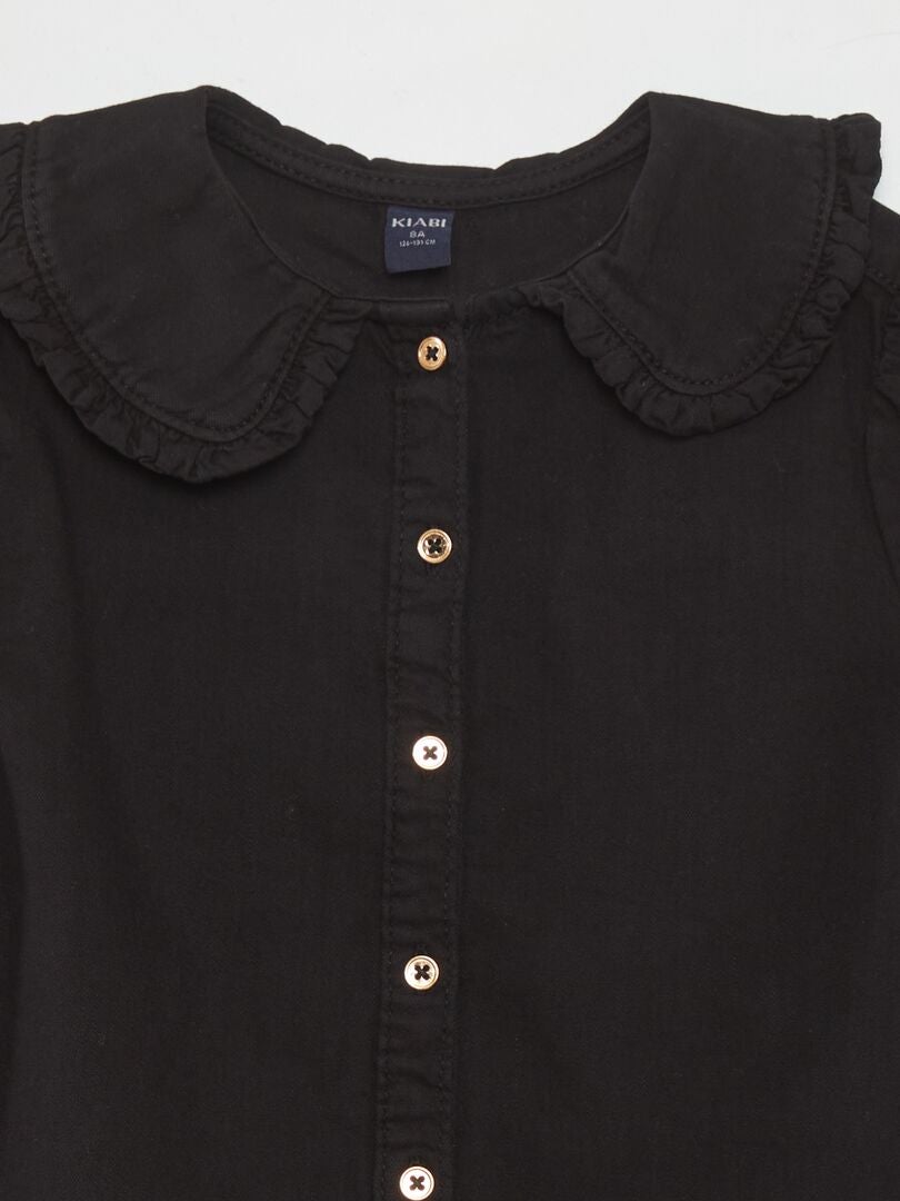 Blusa com gola Claudine - CINZA