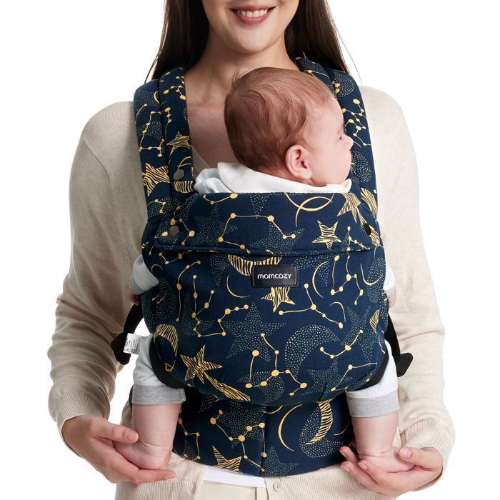 Momcozy-kantoreppu, ergonominen kantoreppu, sopii vauvoille 3,2–20 kg, tähtitaivas