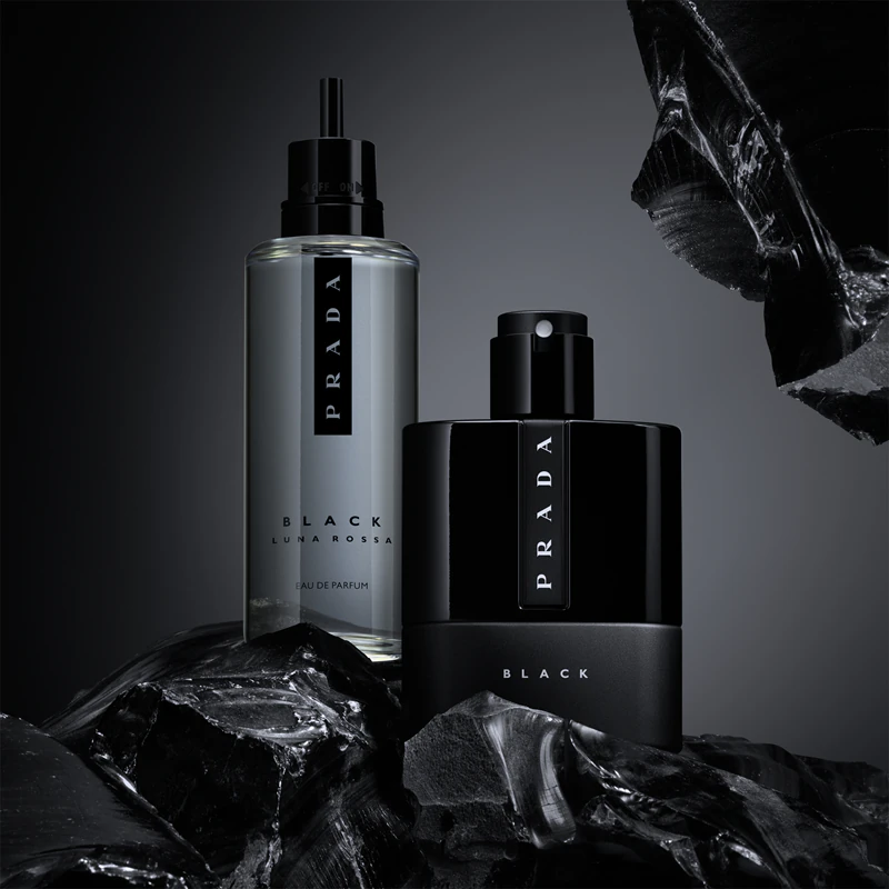 Prada Luna Rossa Black Eau de Parfum frasco recarregável para homens