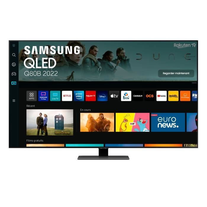 SAMSUNG QE55Q80B - TV QLED 4K UHD - 55'' (140 cm) - Smart TV - Pannello 100Hz - HDMI 2.1 - Dolby Atmos