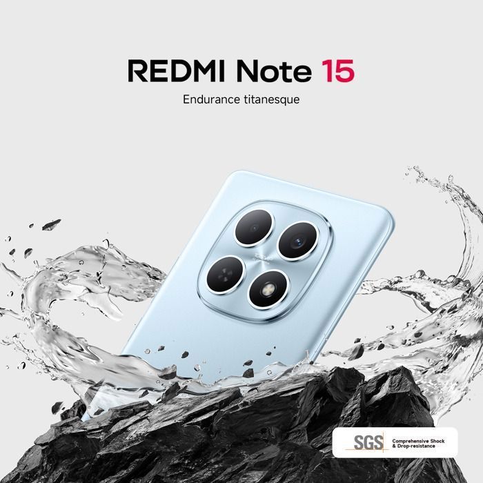 Smartphone - XIAOMI - REDMI Note 15 - 6 Go RAM - 128 Go - Batterie 6000mAh - Vert