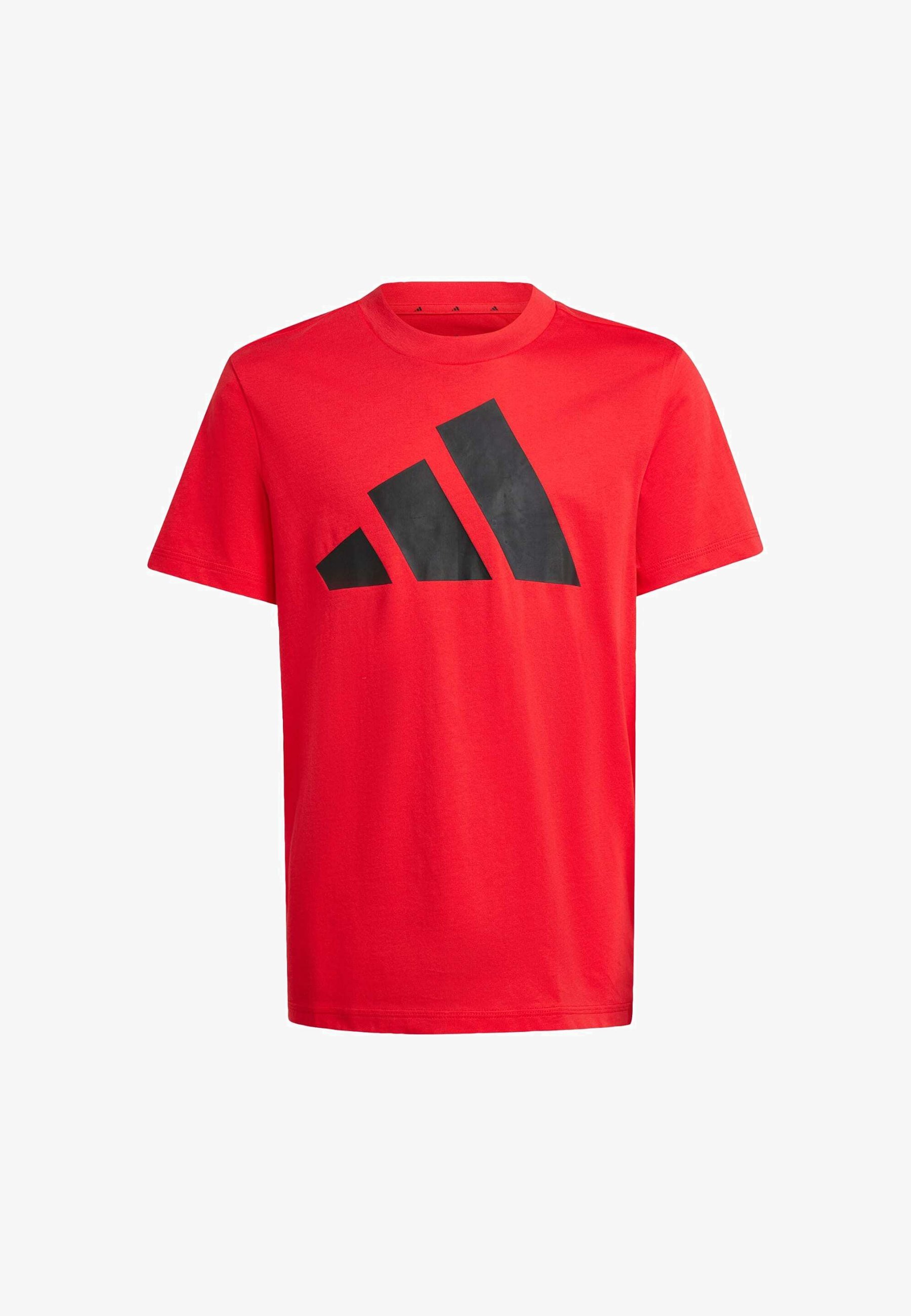 adidas Performance ESSENTIALS JUNIOR UNISEX - T-shirt met print - puur robijnzwart