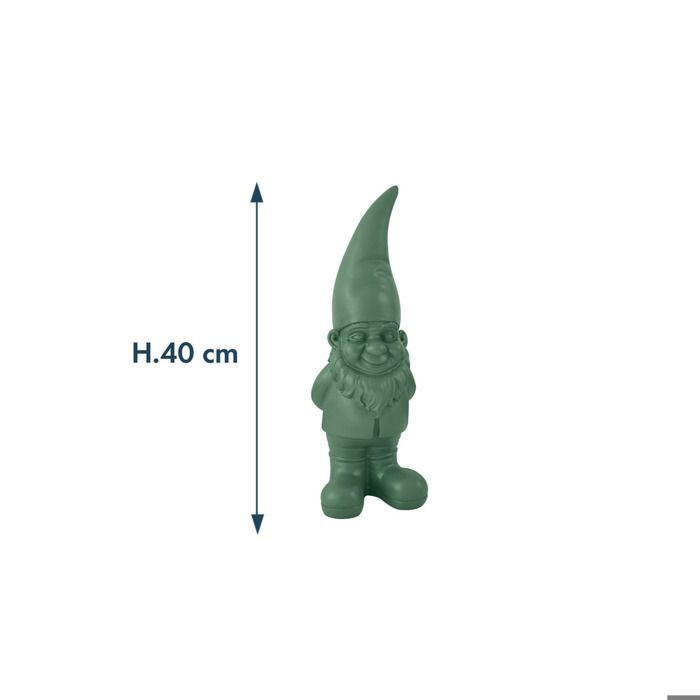 Gnomo de jardim de resina 40cm - sálvia - Orium