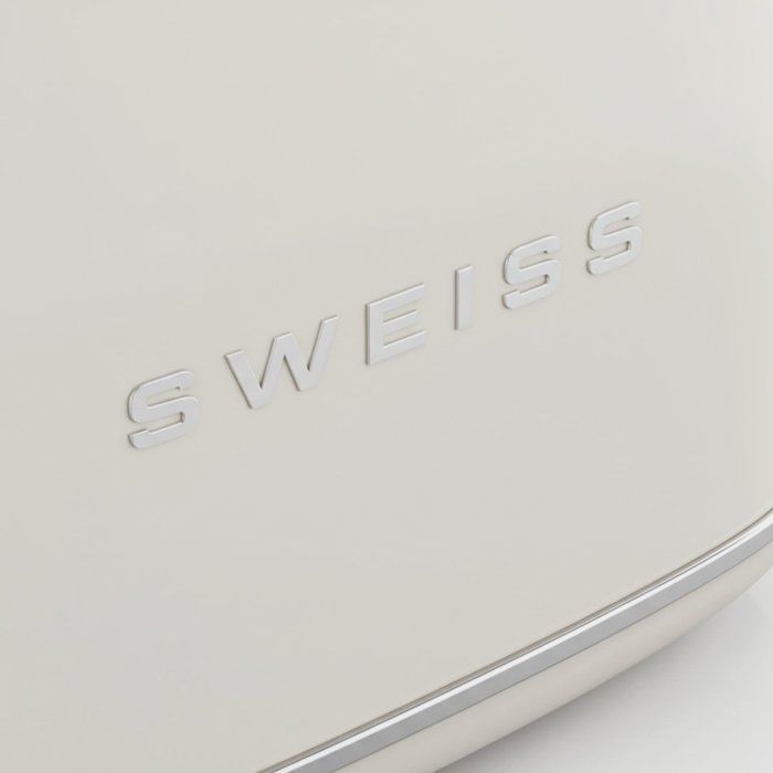 Grille pain vintage  2 fentes - SWEISS - GRS8 - 850 W - Thermostat réglable - Beige