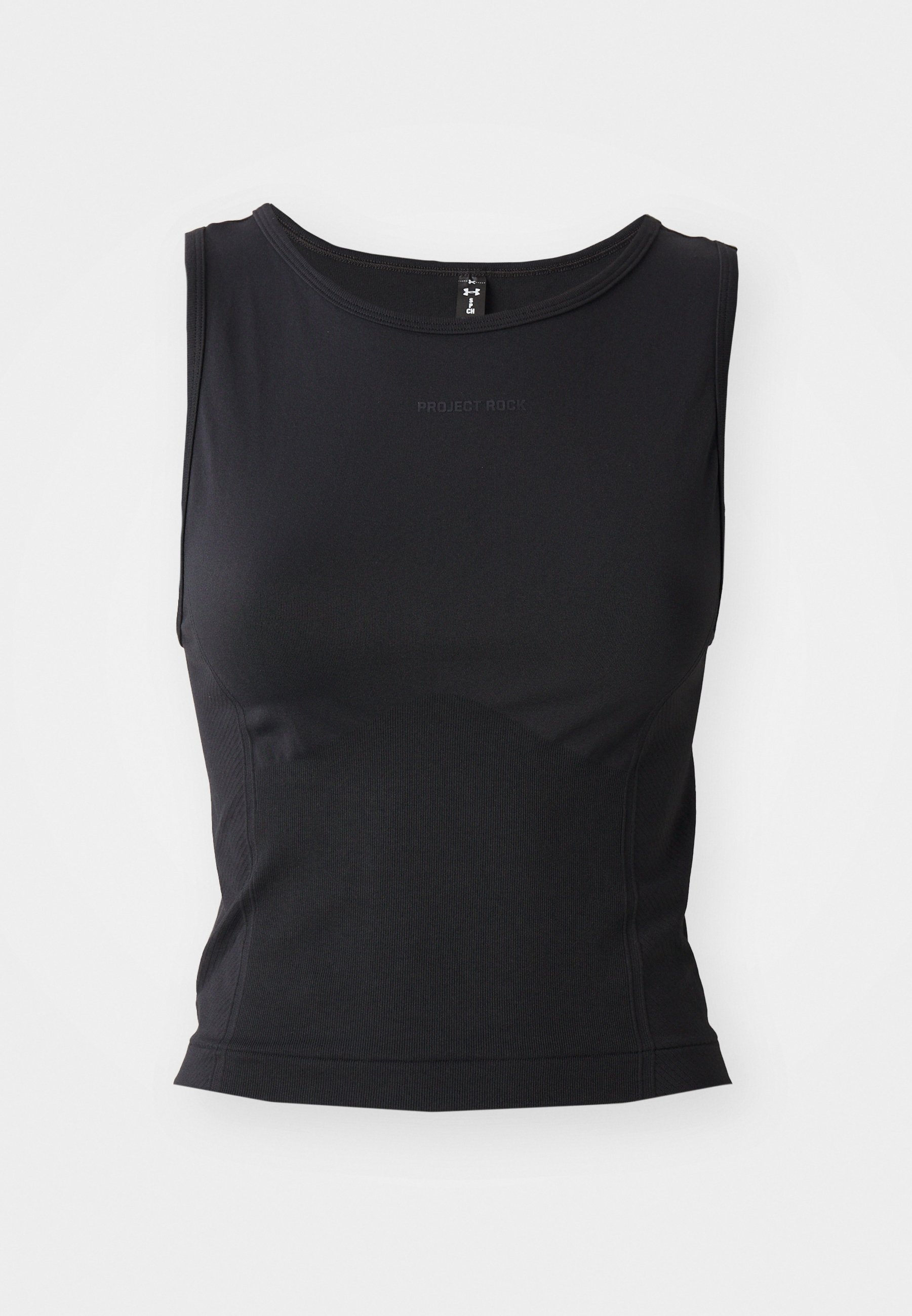 Under Armour PROJECT ROCK SEAMLESS TANK - Trikó - fekete/antracit