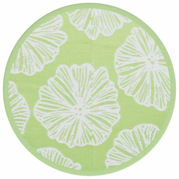 Tapis d'extérieur - vidaXL - 160 cm - Vert - Rond - Synthétique