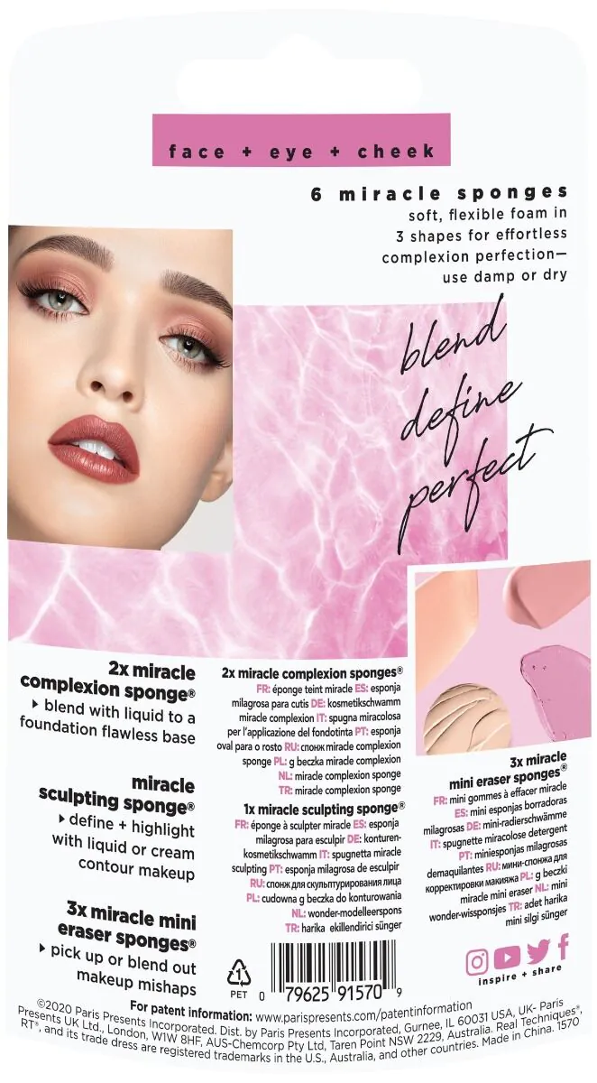 Real Techniques Gąbeczka Miracle Complexion Sponge 6szt