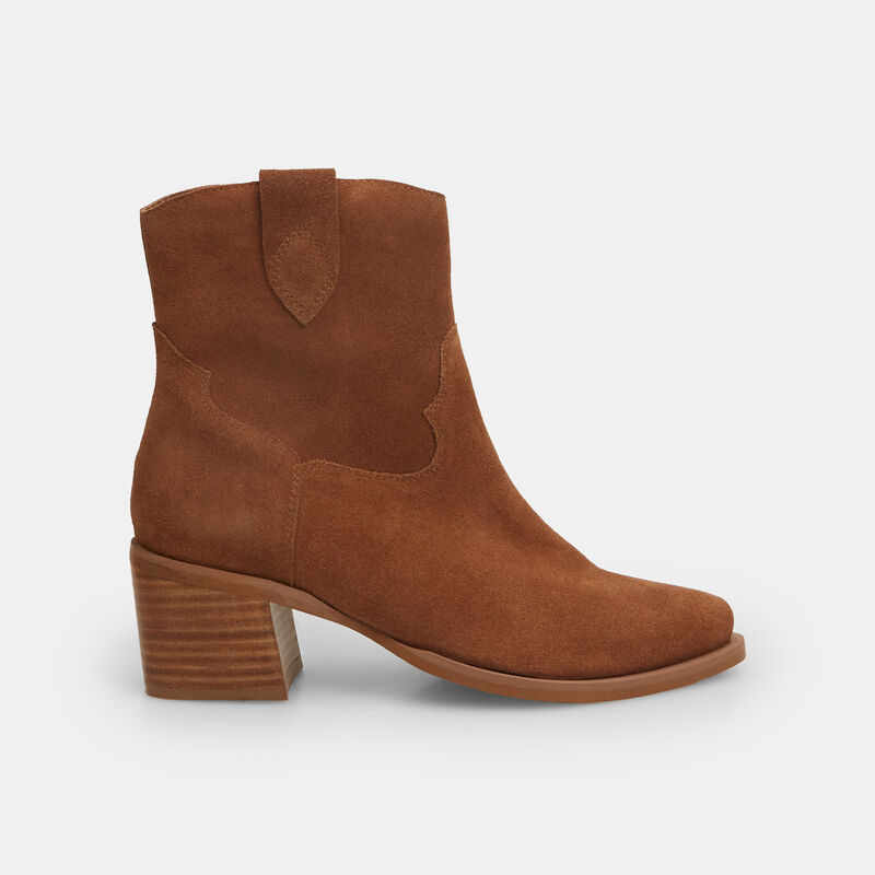 Damskie skórzane kowbojskie buty