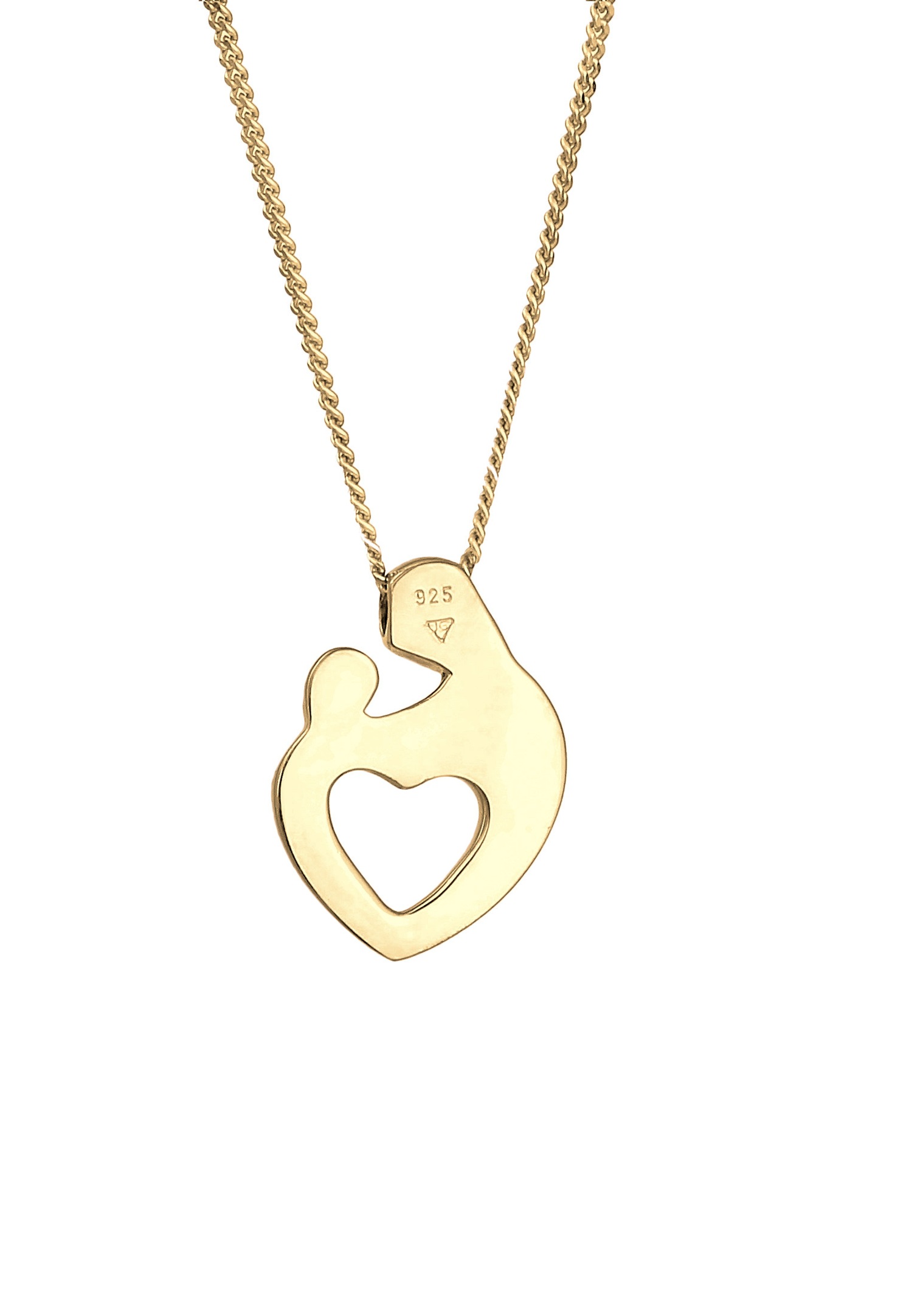 Elli Femmes Mère Enfant Cœur Connexion en Argent Sterling 925