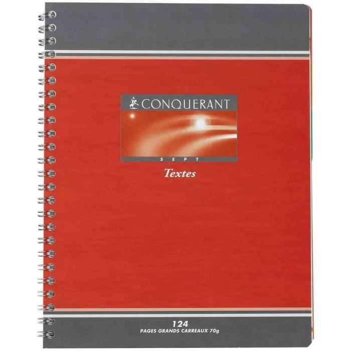 Cahier de textes, NF54, quadrillés 5 x 5,