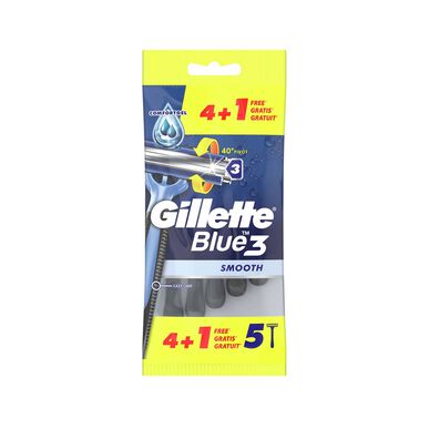 Gillette Lâminas de Barbear Descartáveis Blue 3 Smooth      5 un 5 un