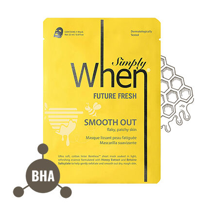 Quando a máscara facial suavizante coreana Simply de 23ml da Future Fresh
