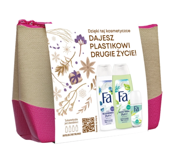Fa zestaw prezentowy żel pod prysznic Aloe Vera Yoghurt   Enjoy Blueberry Yoghurt   antyperspirant