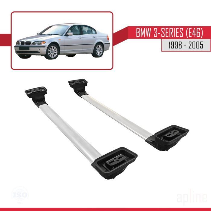 Barras de techo - ACE-3 - Compatibles con BMW Serie 3 (E46) - Aluminio - 2 barras - Carga < 300 kg