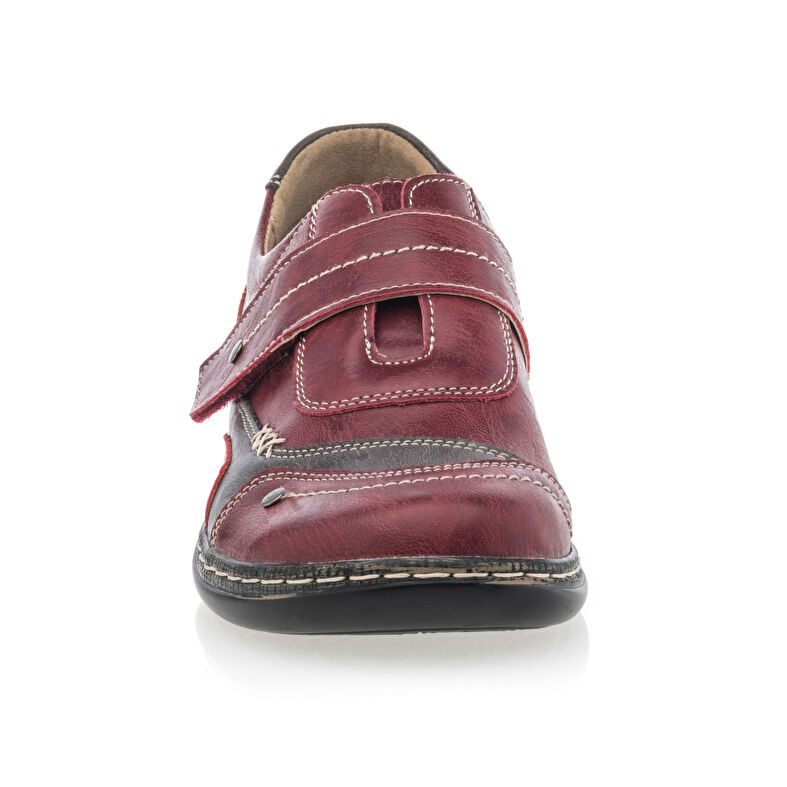 Zapatos de mujer rojos con cordones / Zapatos Derby