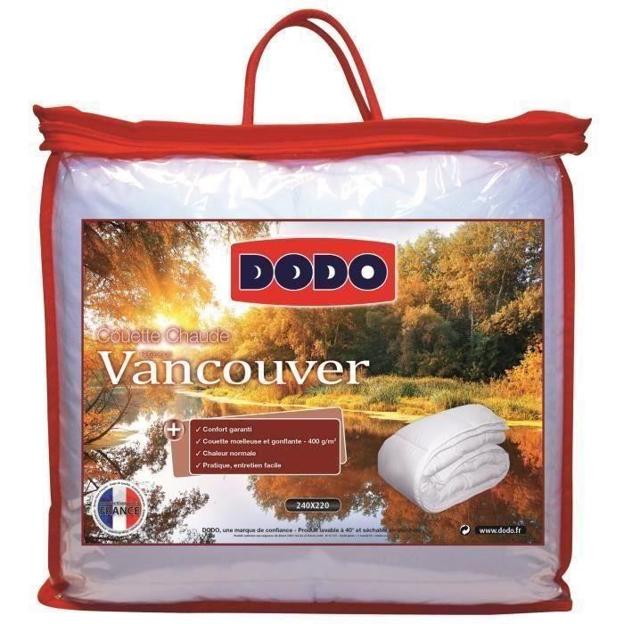Piumino Vancouver Warm - 140 x 200 cm - 400 g/m² - Bianco - DODO