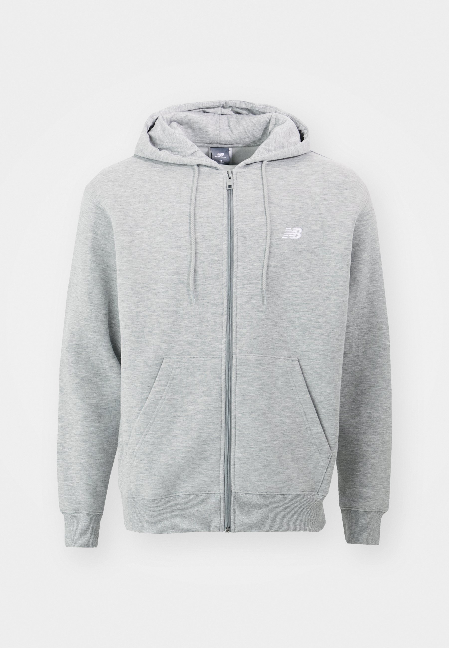 New Balance SPORT ESSENTIALS LOGO FULL ZIP UNISEX - Sweatshirt met rits - sportief grijs
