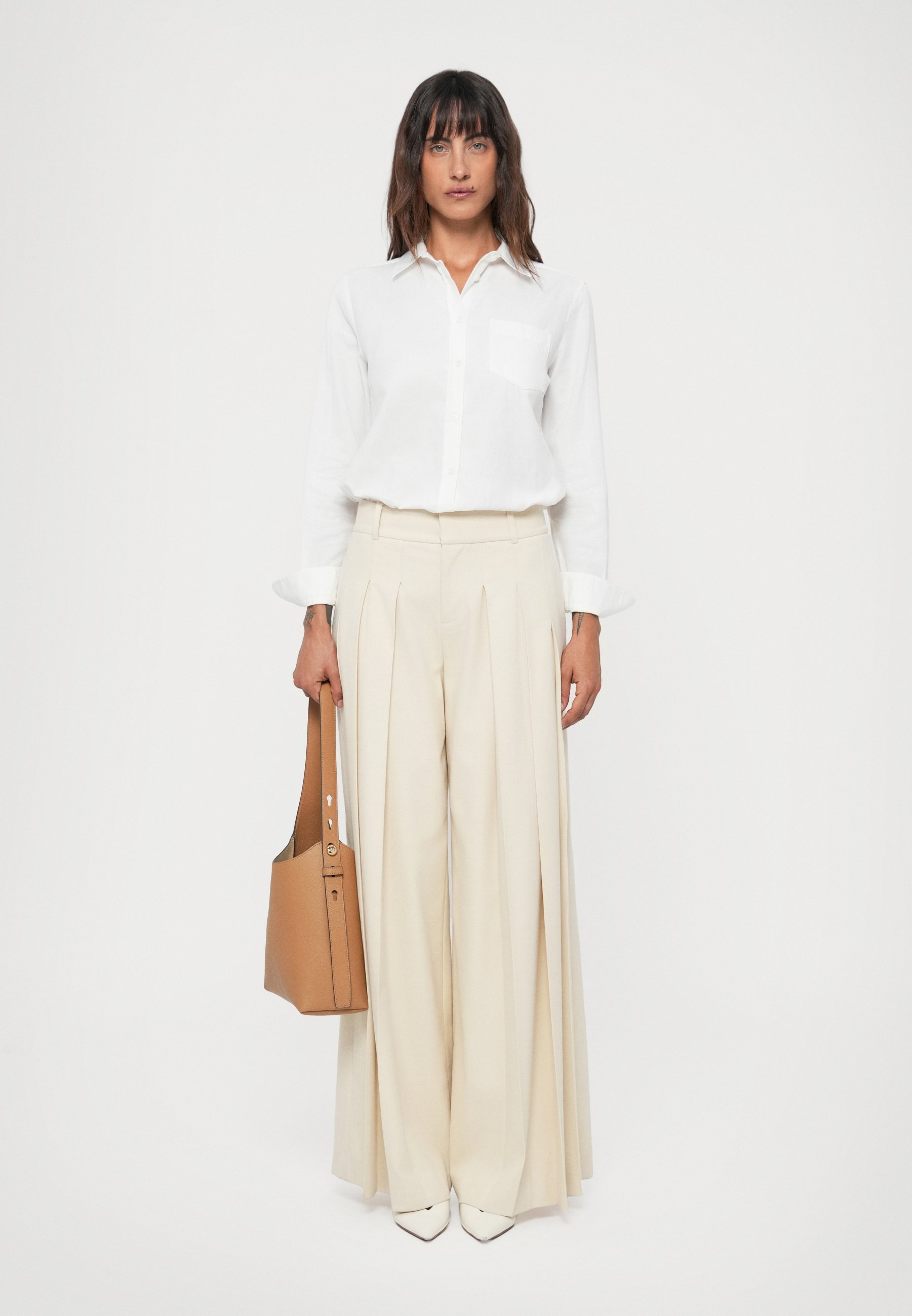 Tory Burch ROMY SMALL HOBO TAS - Handtas - tiramisu