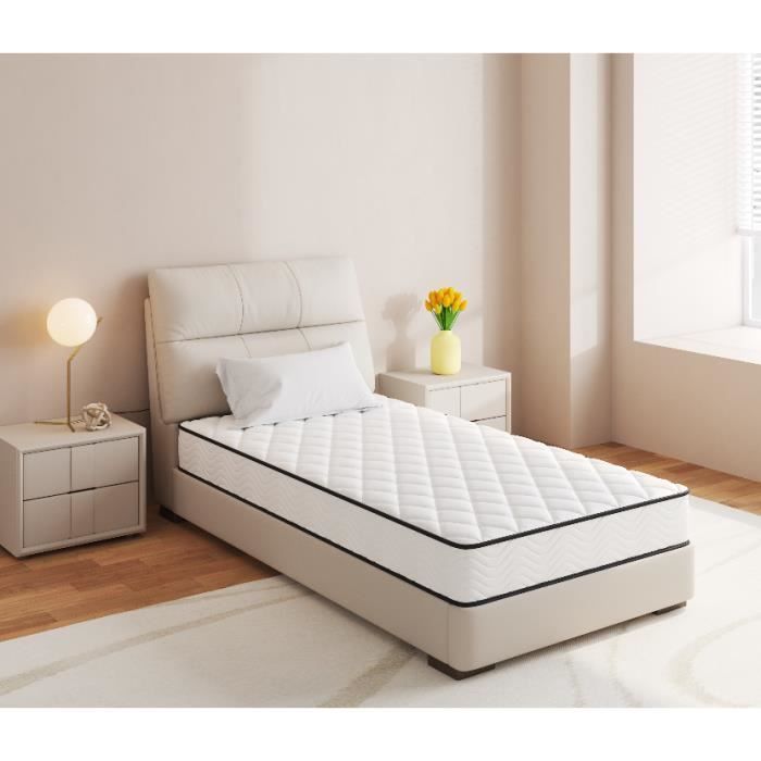 Materasso - IZTOSS - 90x190 cm - Memory Foam - Spessore 17 cm - 7 Zone Ergonomiche
