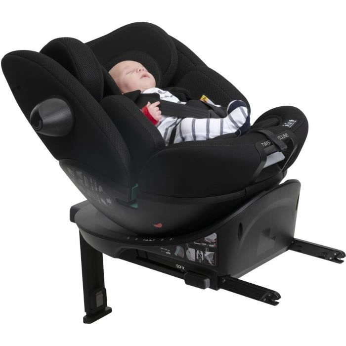 Silla de coche Chicco Everone - Grupo 0/1/2/3 - i-Size - Giratoria - Reclinable - Reductora - Negra