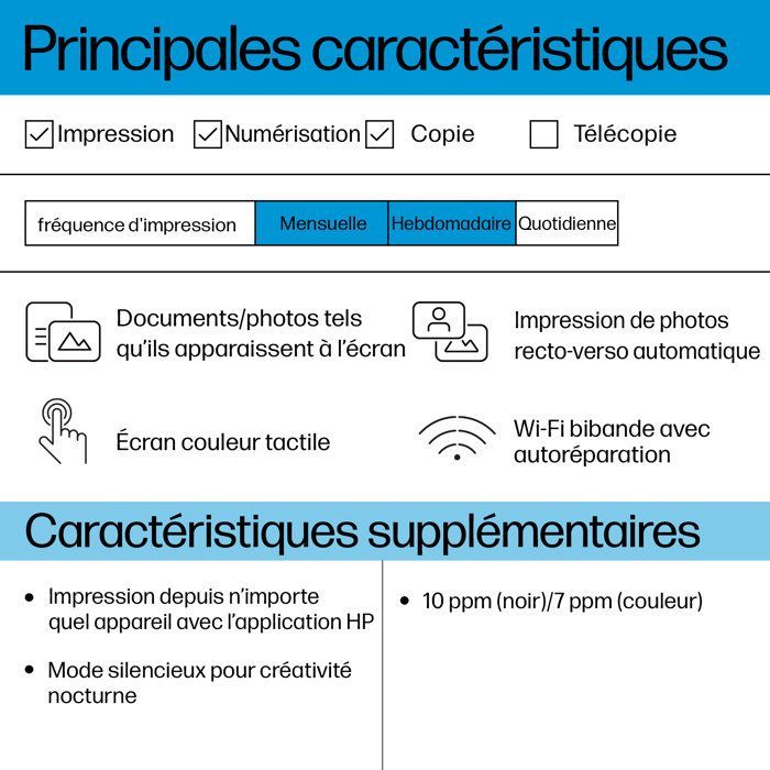 Imprimante tout-en-un HP Envy 6110e jet d'encre couleur + Carte Instant Ink