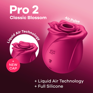 Satisfyer Pro 2 Classic Blossom -ilmapulssivibraattori vedenpitävä klitorisvibraattori 1 kpl 1 kpl