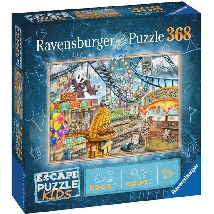 Rompecabezas de escape para niños - El parque de atracciones - Ravensburger - Rompecabezas de escape de 368 piezas