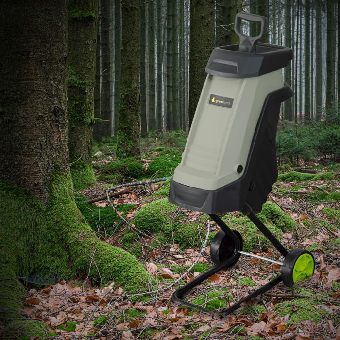 2400W elektrische tuinhakselaar - 40 liter opvangzak - met wielen