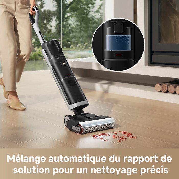 Dreame H14 Dual Aspirateur Laveur- 18kPa Aspirateur eau et poussieres, Aspirateur fonctionnel multisurfaces 5-en-1, Max 75Min