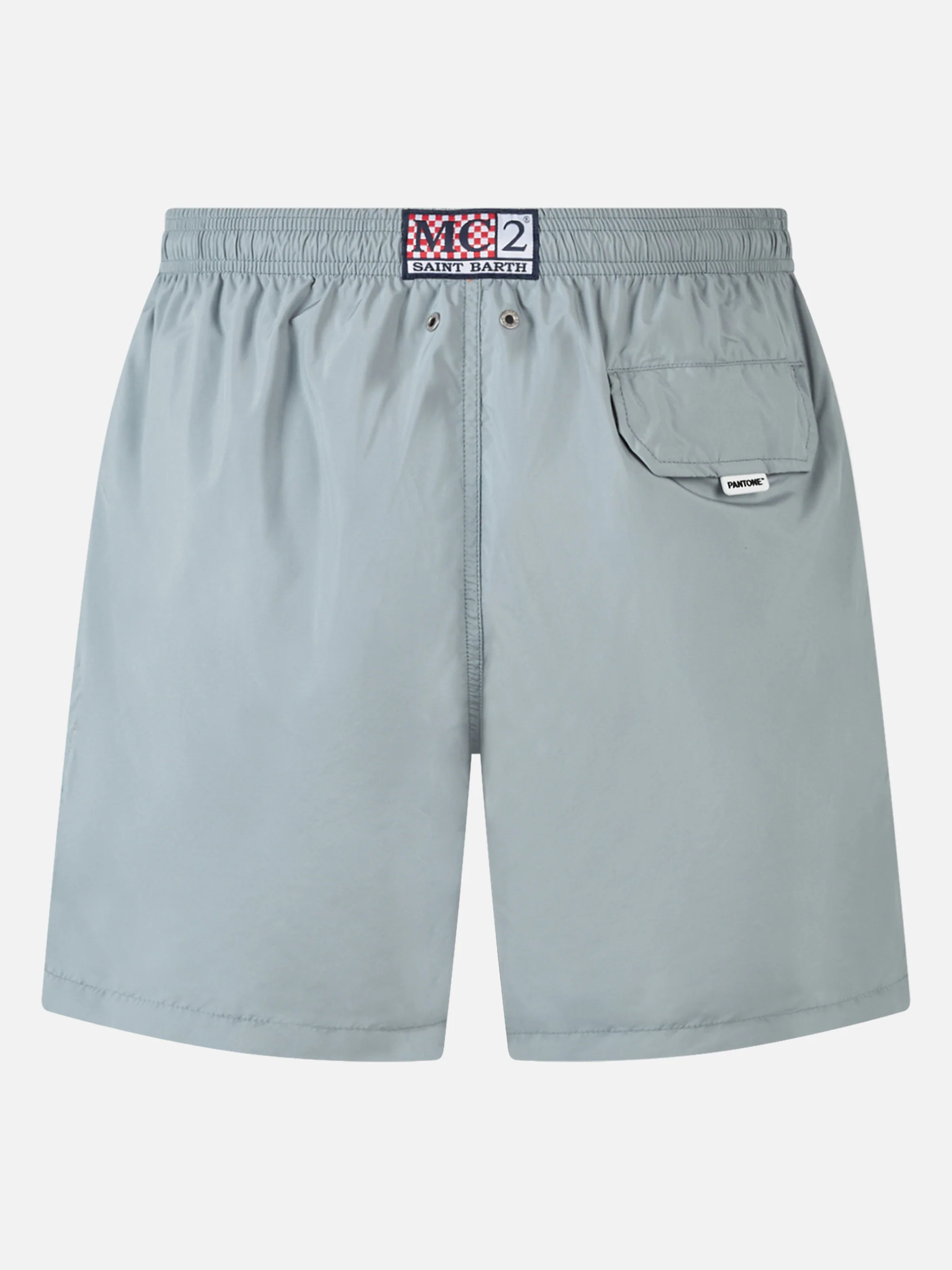 Costume da bagno da uomo in tessuto leggero grigio Lighting Pantone |
