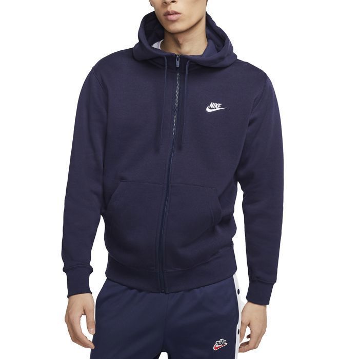 Sudadera con capucha NIKE M NSW CLUB FZ BB MARINE