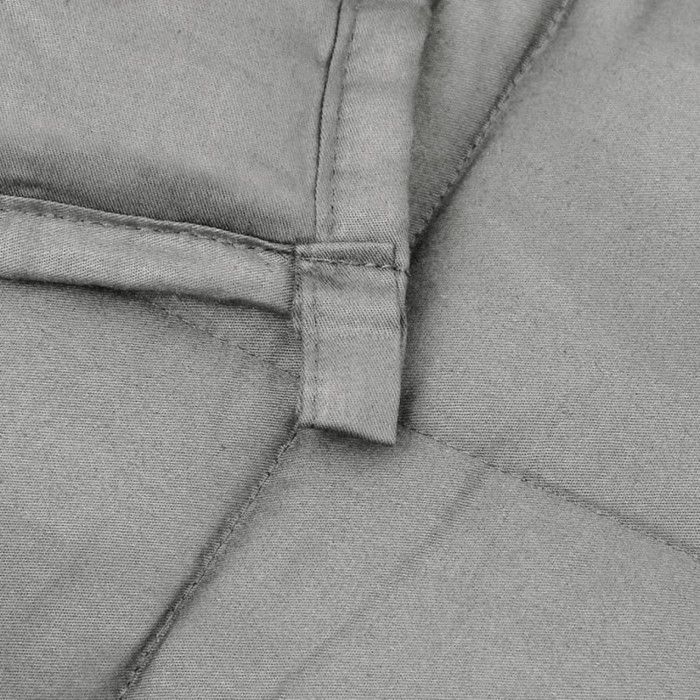 Manta con peso vidaXL Gris 200x220 cm 13 kg Tela 3154787
