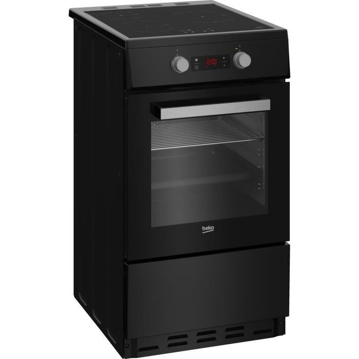 Cuisinière - BEKO - FSE58301BC -  50cm - 3 Inductions -  Multifonction - 6 Fonctions  dont Chaleur brassée -  60 L - Catalyse