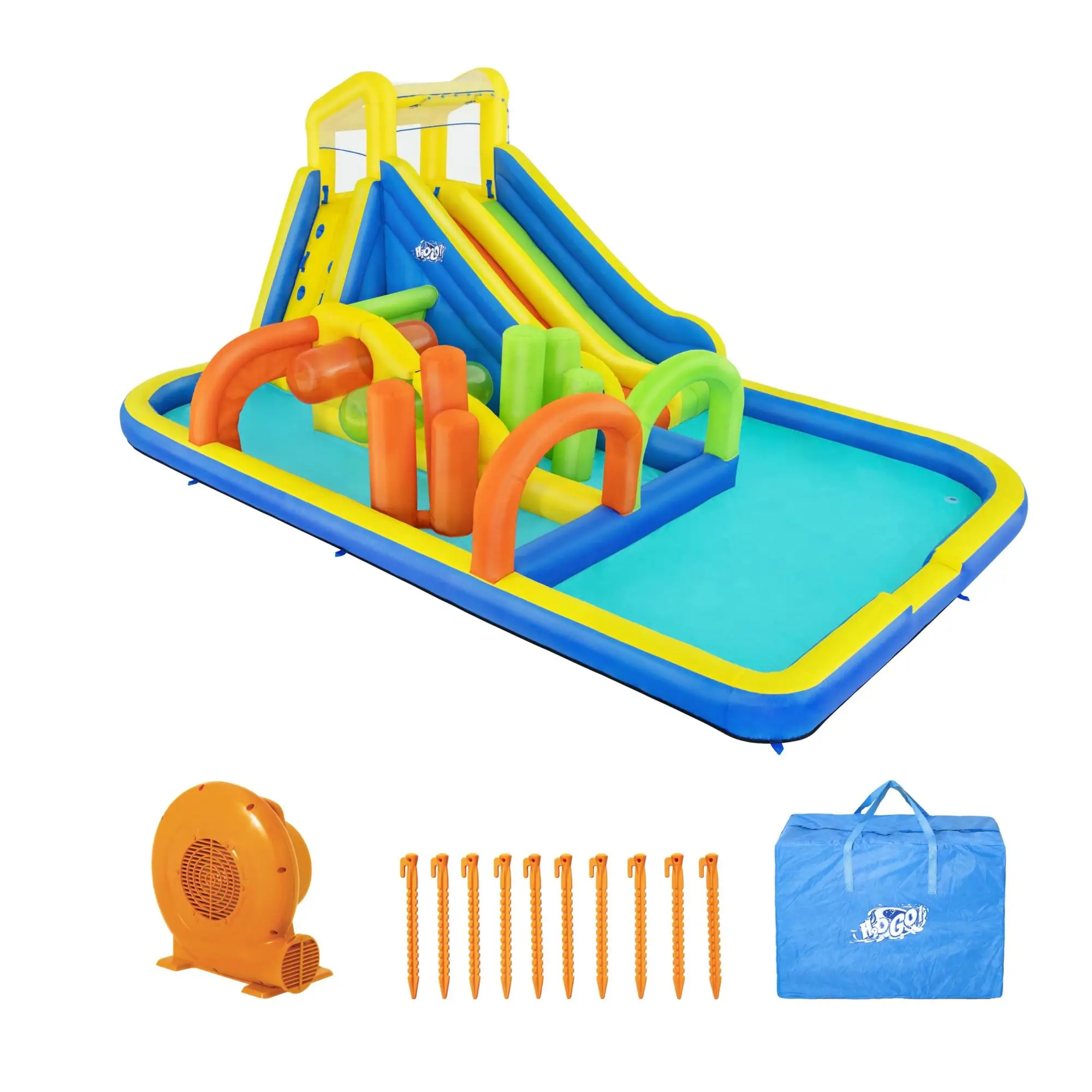 H2OGO! AquaRace opblaasbaar waterpark voor kinderen