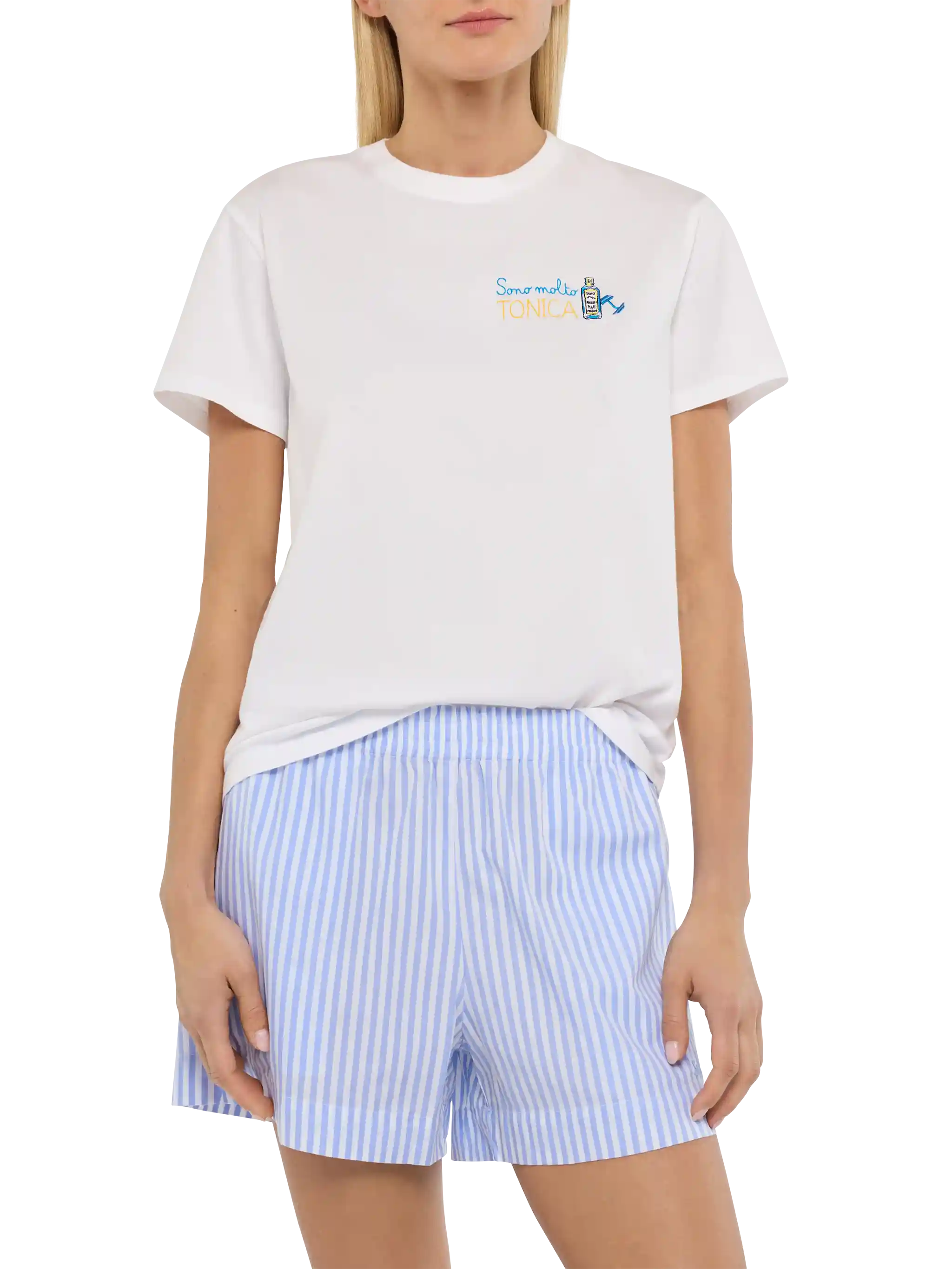 Emilie katoenen T-shirt met borduursel 