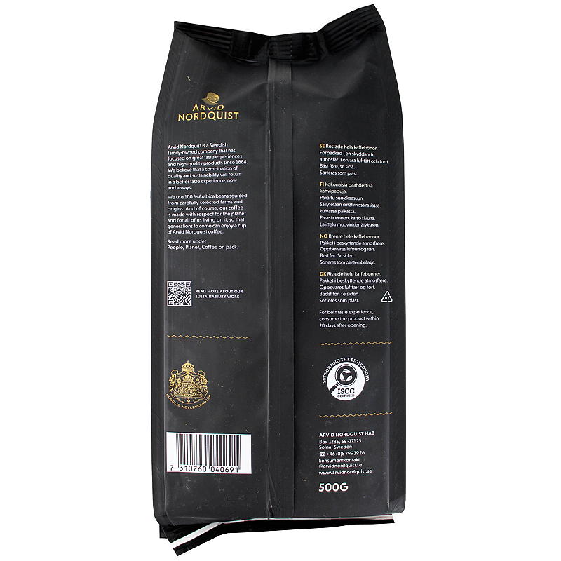 Arvid Nordquist Nero Espresso 500g, ganze Bohnen