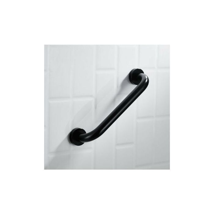 YYV Maniglione di sicurezza, maniglia di presa per vasca da bagno, WC, doccia, per bambini, donne e anziani, 30 cm, nero, disponibile in vari colori.