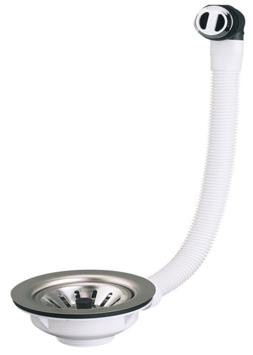 bonde évier - avec trop plein - 1 cuve - diamètre 90 mm - a panier - altech 7043840