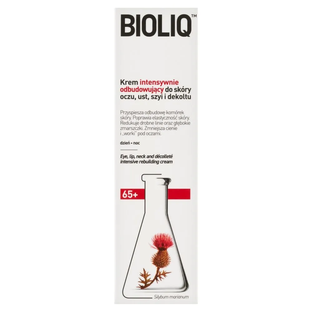 Bioliq 65+ Krem intensywnie odbudowujący do skóry oczu, ust, szyi i dekoltu