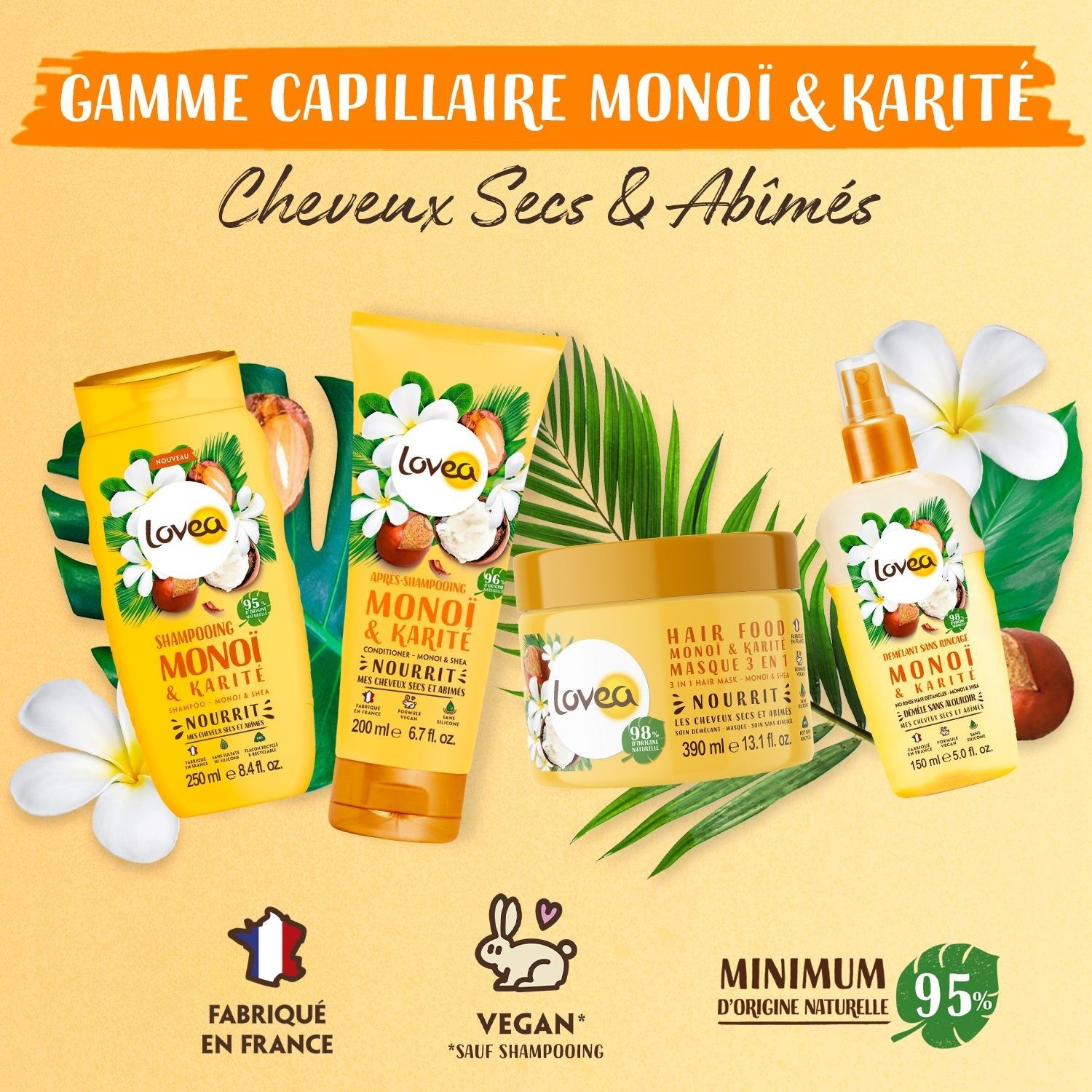 Lovea Après-Shampooing Monoï & Karité