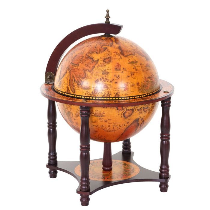 Globe, lounge bar HWC-T874, minibar, eucalyptus wood