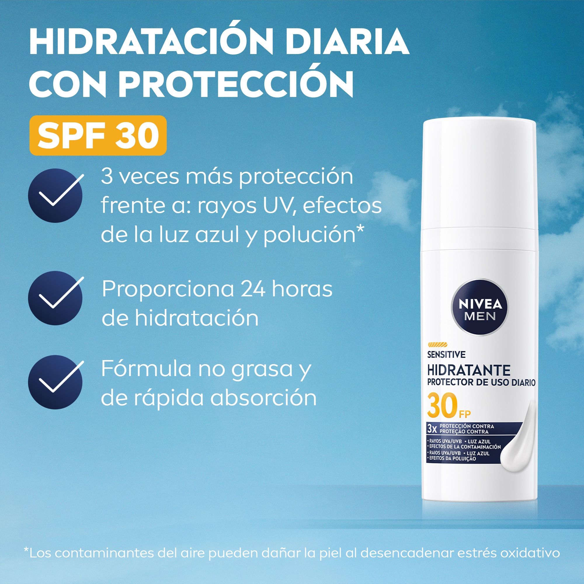 Nivea MEN Sensitive hidratantna krema SPF30 Hidratantne kreme za lice