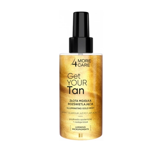 MORE4CARE GET YOUR TAN ZŁOTA MGIEŁKA ROZŚWIETLAJĄCA 150ML