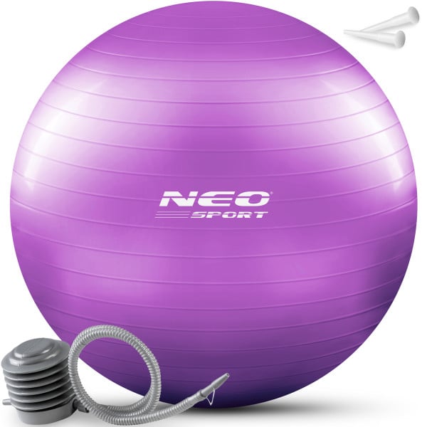 Piłka do ćwiczeń fitness Neo-Sport NS-951 65cm fioletowa