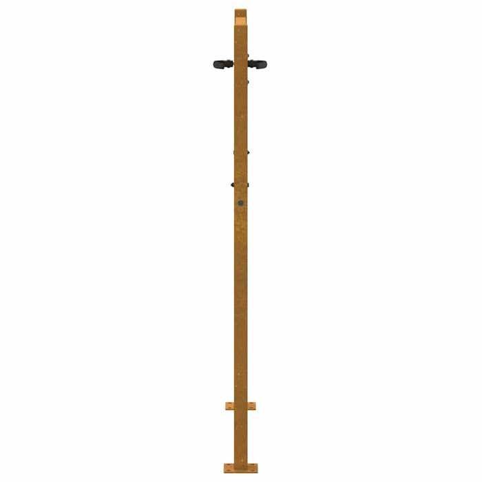 vidaXL Portail de Jardin, Portillon de Patio, Barrière de Sécurité, Porte d'Extérieure Terrasse, 105x130 cm Acier Corten 153216