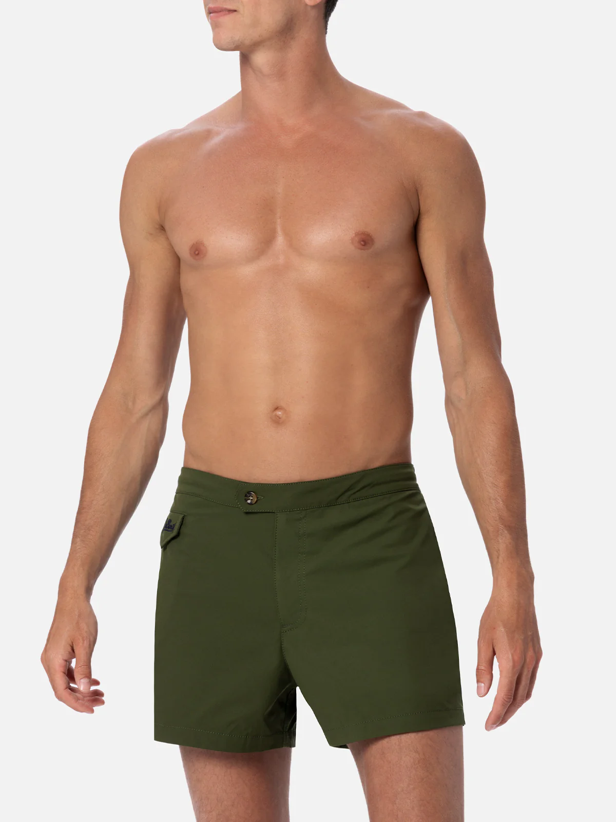 Harry's Slim Fit Zwempak voor Heren in Legergroen