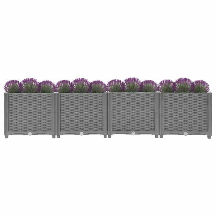 vidaXL Maceta elevada, jardinera para verduras y hierbas, caja para plantas de jardín, maceta para exteriores, caja de 153296